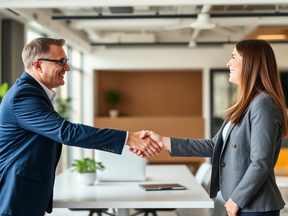 Benefits consultant meeting with an HR director